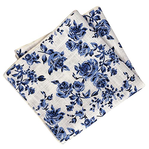 Image of Kebocis Men's Floral Pocket Square Handkerchief for Men