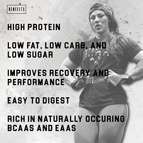 Axe & Sledge Supplements Grass-Fed Whey Protein Isolate, Digestive Enzymes, 22 Grams Protein, 30 Servings, Glazed Donut #TOP2