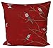 Produktbild beties Beeren Vögel Kissenhülle ca. 50x50 cm Kissenbezug in interessanter Größenauswahl hochwertig&angenehm 100% Baumwolle in der Farbe Marsala
