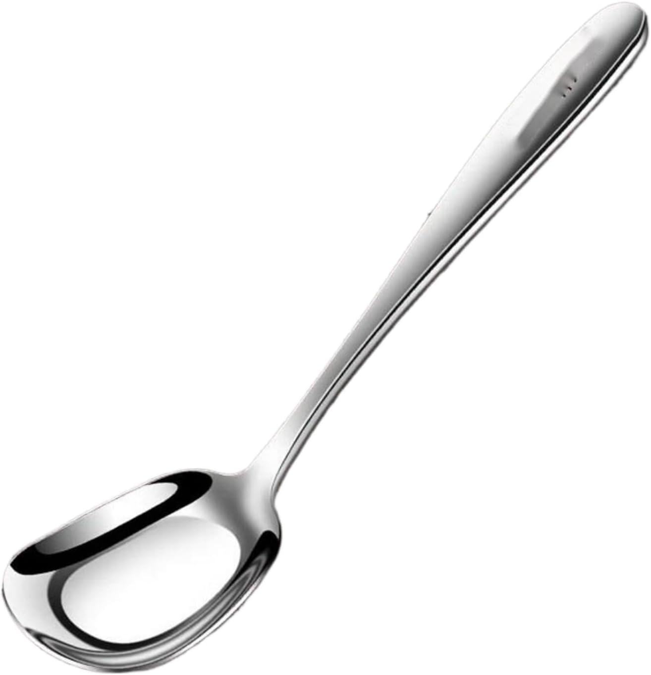 316不锈钢勺子 Stainless Steel Long handled soup spoons，Spoons,Meal spoon 家用调羹吃饭勺子 Stainless Steel Long handled soup spoons，Spoons,Meal spoon 成人喝汤加厚平底勺加深汤匙 Household Cleaning，Kitchen Storage Essentials