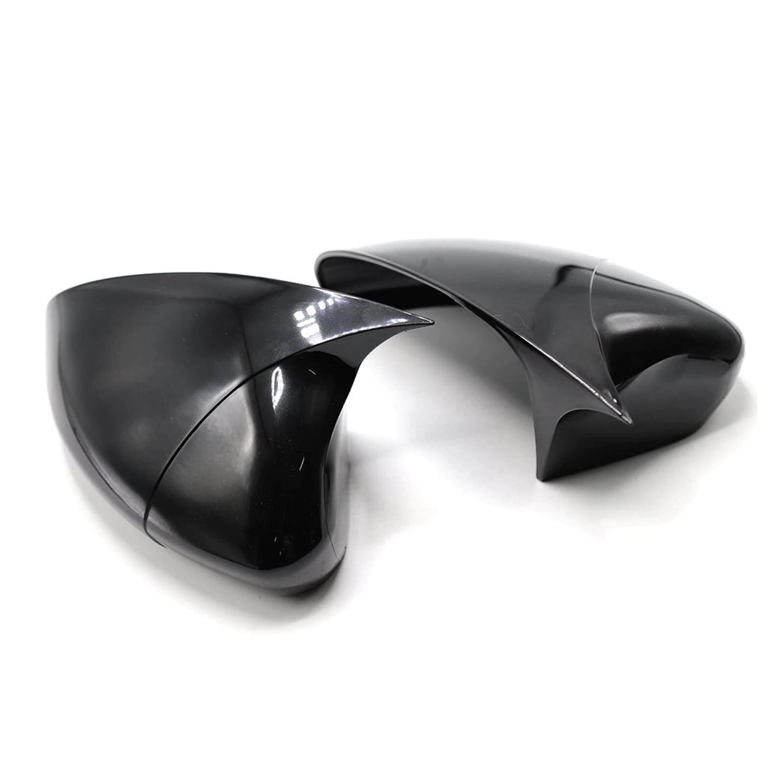 Calotta Specchietto Per Fiat Per Punto 2010-2018 2 pezzi Copri specchietti retrovisori laterali Trim Nero lucido Carbonio(Carbon Look)