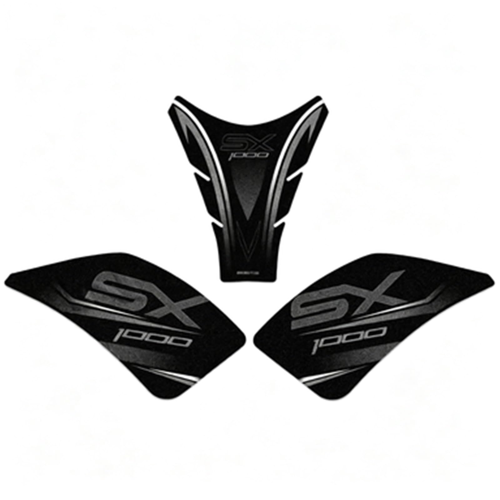 Motorcycle Tank Pad Sticker Gas Knee Grip Anti-Slip Protection Decal for Ninja 1000SX for Z 2017-2024 2023 Streetfighter(Color3)