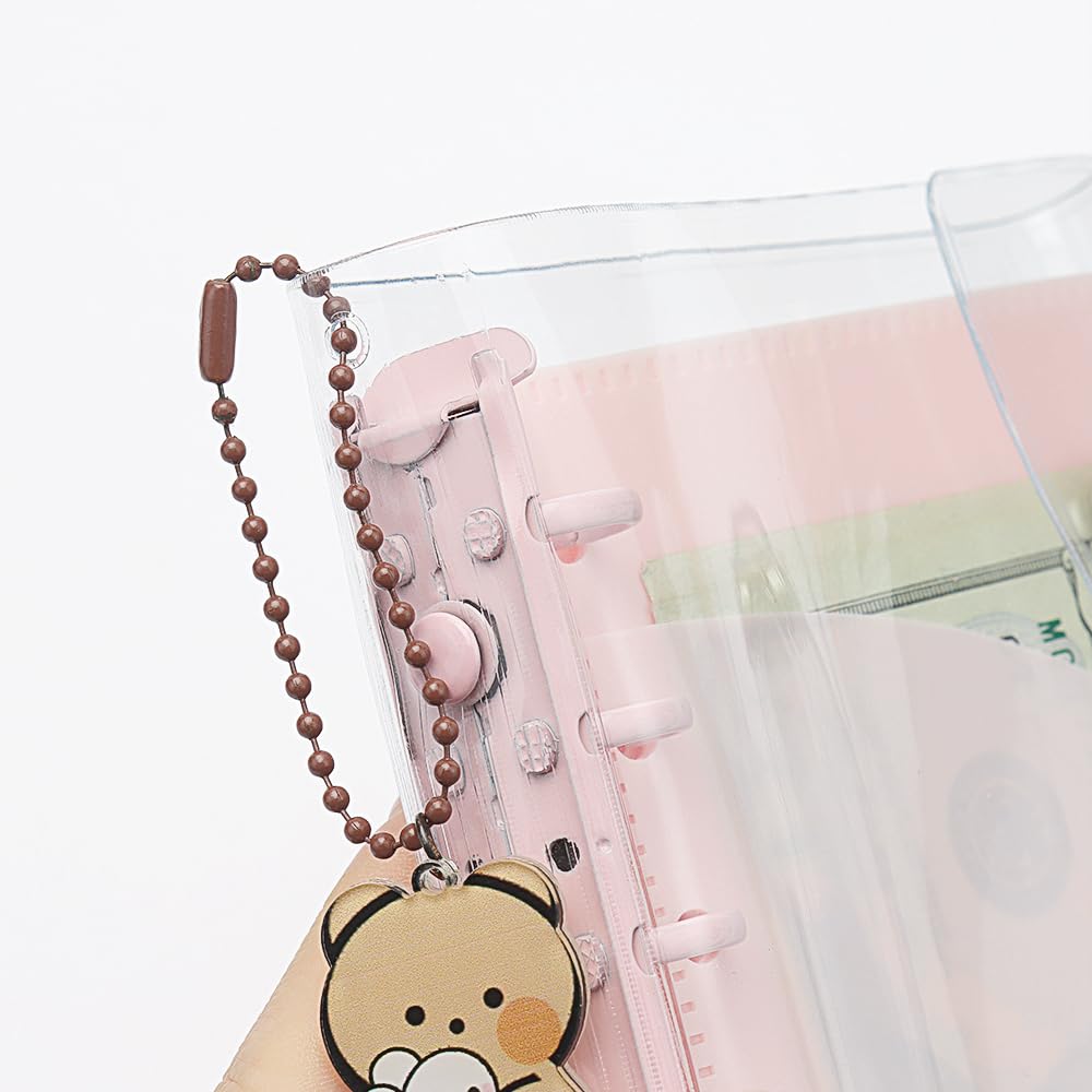 Amazon.co.jp: Mogoostry A7 ピンク PVC バインダー 現金封筒付き