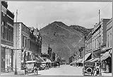 HistoricalFindings Photo: Tenderfoot Mountain from Main Street,Salida,Colorado,Chaffee County,c1910