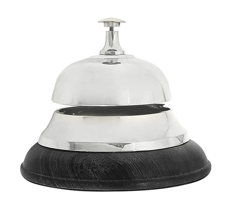 Extreme Karigari Metal Table Bell | Manual Push and Press Office