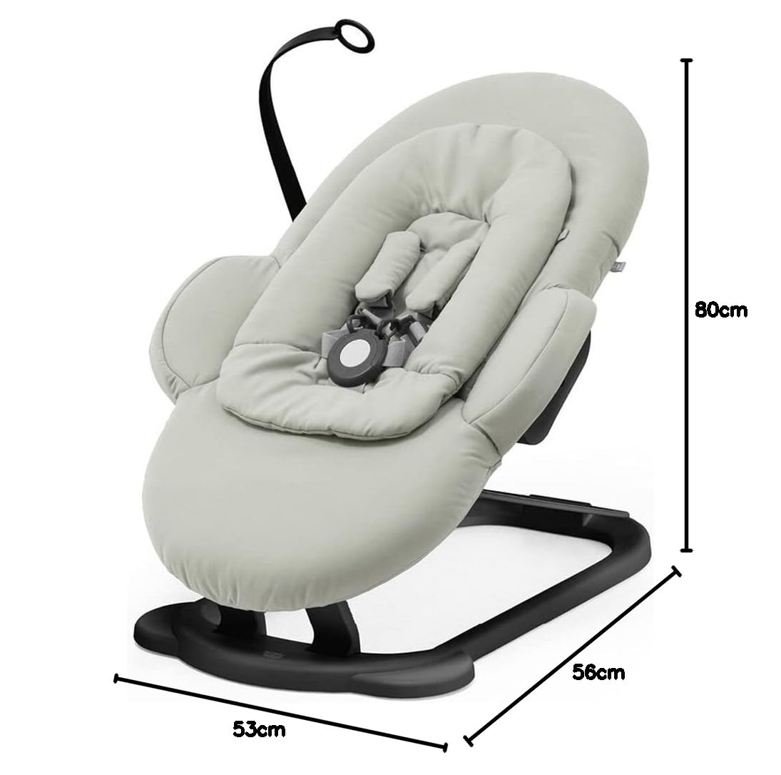 Stokke Steps Bouncer Soft Sage Black Chassis Baby Products