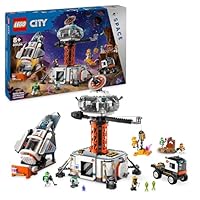 LEGO City Space Base and Rocket Launchpad Set, Toy for 8 Plus Year Old Boys & Girls, Featuring a Spaceship, 6 Minifigures, Robot and 2 Alien Figures, Gifts for Kids Who Love Cool Toys 60434