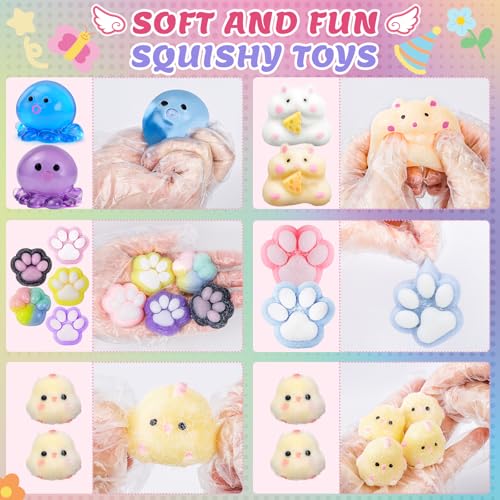 20Pcs Taba Squishy Pack Squishy Fun Box Fidget Toys, Squishies Squeeze Toys - image 3