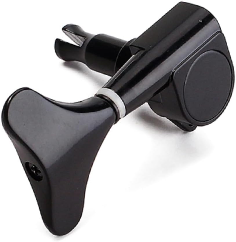 SHOWERORO 4pcs Bass Guitar Tuning Pegs Electric Bass Tuning Keys Guitar Tuner Pegs Heavy Sleek Metal Finish