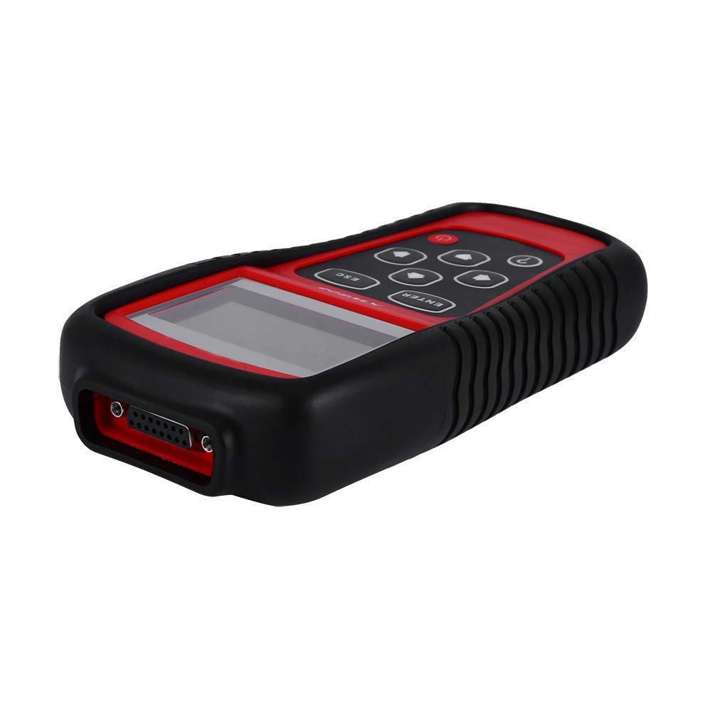 Tester di errore del lettore di codici di errore OBD2 per auto per auto, KW808 EOBD OBDII Dispositivo di test per scanner diagnostico per veicoli universali con ampio schermo LCD retroilluminato