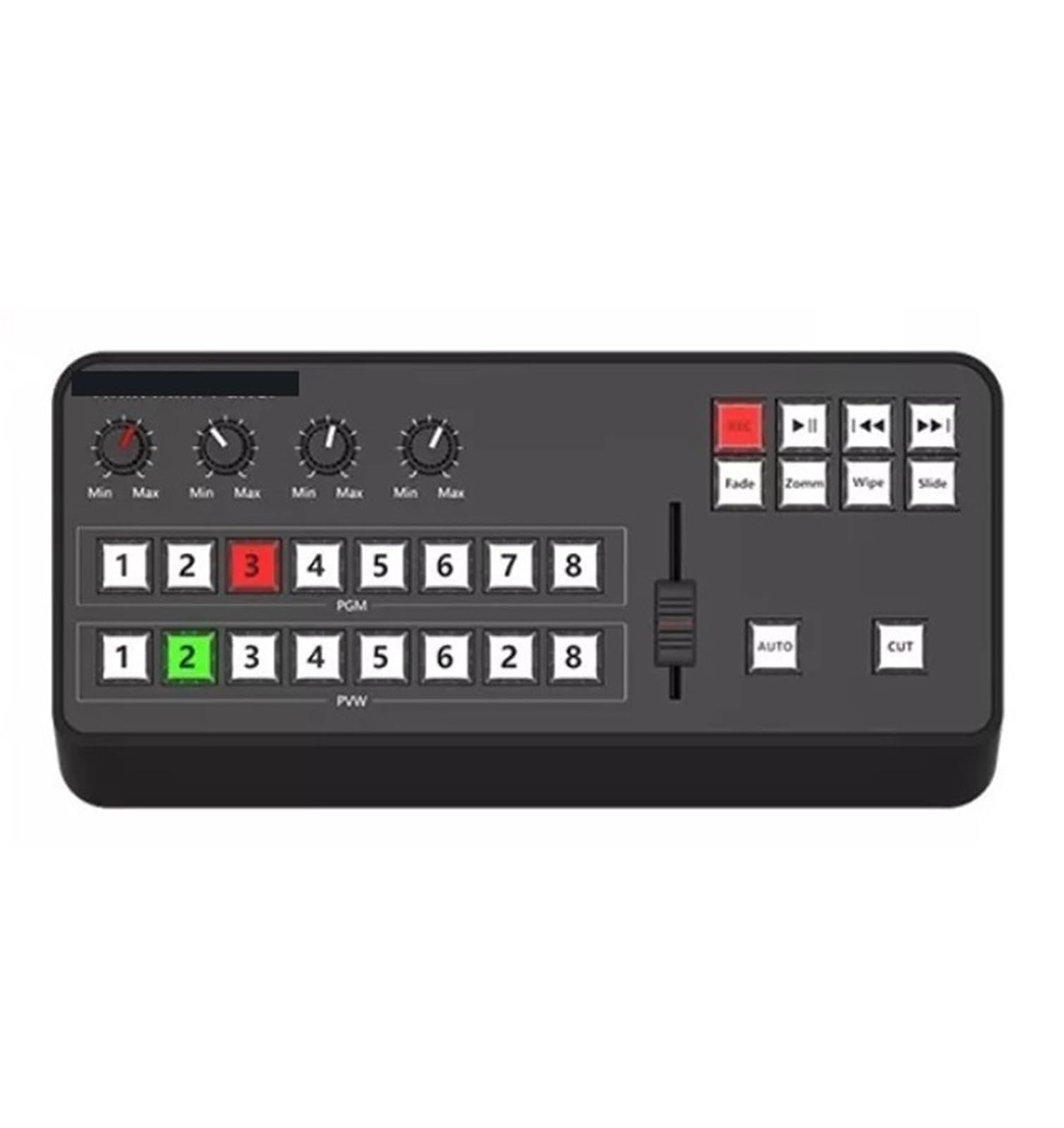 CUDTAPI Video Mini Switcher Control Panel MIDI2.0 Recording Switchboard For TV Broadcasts(Basic version)