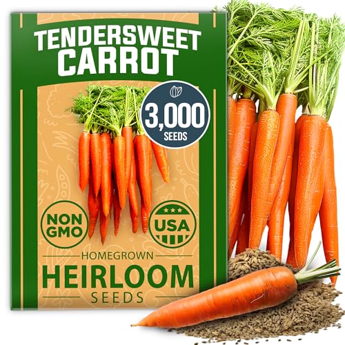 HOME GROWN Tendersweet Carrots Seeds 1 Pack - 3000 Non-GMO
