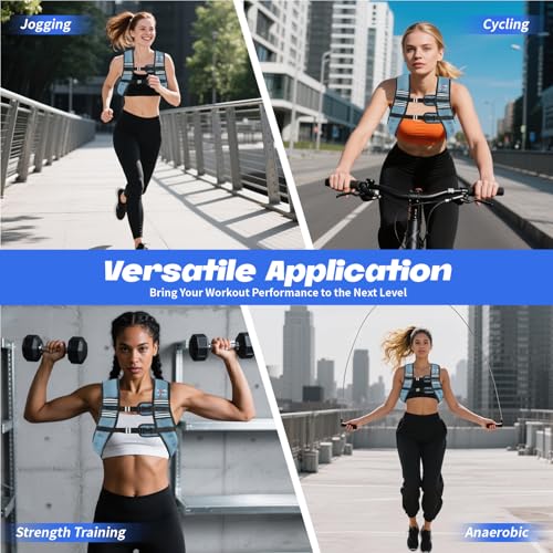 Image of VBSD Weighted Vest Woman 6lb /8lb /12lb /16lb /20lb /25lb /30lb Weight Vest for Women Men Body Weight Vests for Walking Strength Training Running Workout Jogging Fitness