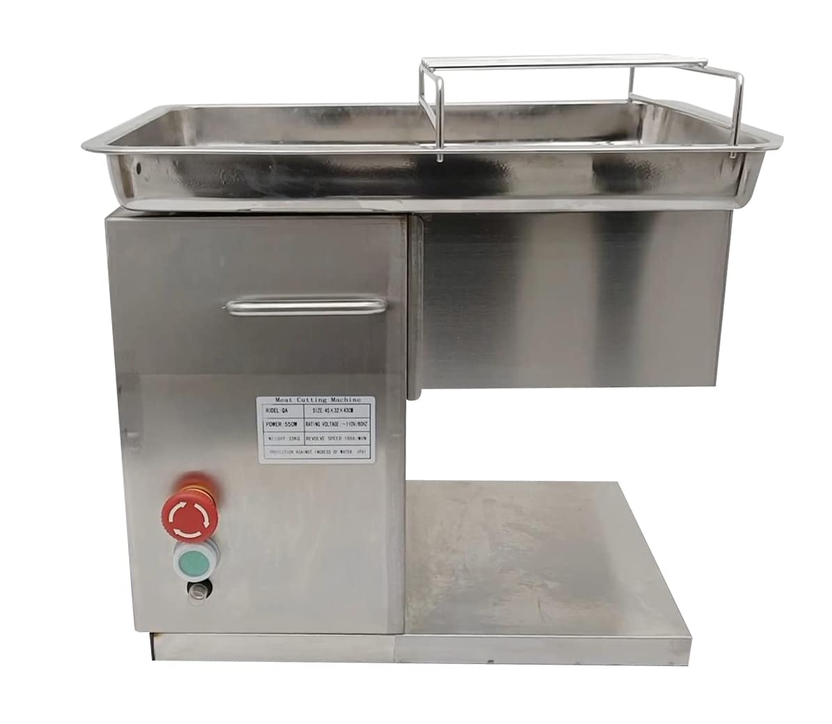 TECHTONGDA Meat Cutter Commercial Electric Slicer Shredded Diced for Steak Beef Pork Meat QX 10mm