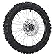 ZDETGU 17 Zoll Dirt Bike Frontrad Reifenbaugruppe 70/100-17 2,75-17 mit 15 Mm Achsen 190-mm-Bremsrotor für Pit Dirt Bike