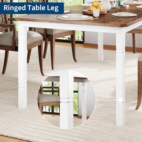 Garvee 71" Dining Table for 6-8 People, Kitchen Table with Metal Frame - Image 4