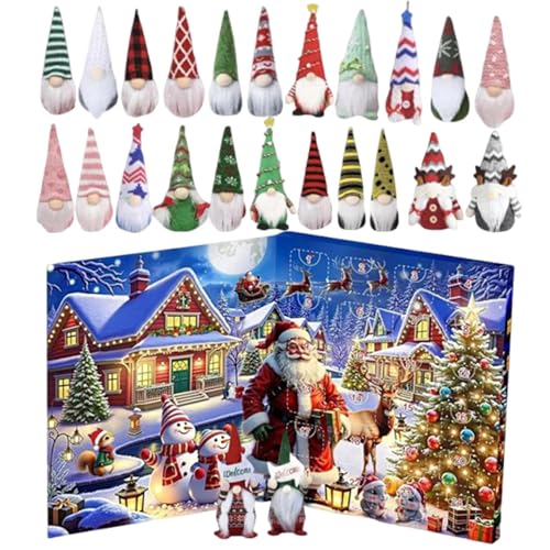 Cadeau calendrier de l'Avent nain de Noël 2025 pour enfants et adultes
