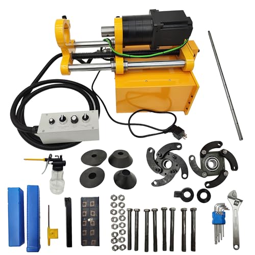 TECHTONGDA Portable Line Boring Machine, Hole Drilling Machine with Handle Control and 59in Boring Bar for Engineering Machinery Repairing, 45-180mm Hole Diameter 110V
