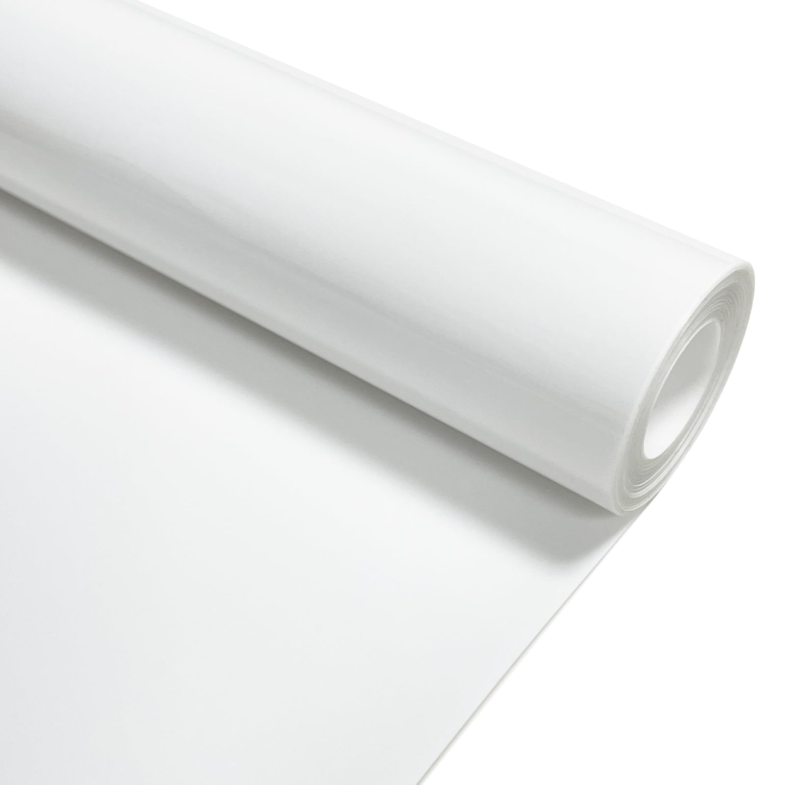 White Heat Transfer Vinyl HTV Roll Matte PU 12" x 20 ft. | Easy to Cut, Weed &amp; Transfer, White Iron On Vinyl for Cricut, Silhouette Cameo &amp; Other Craft Cutter Cutting Machine