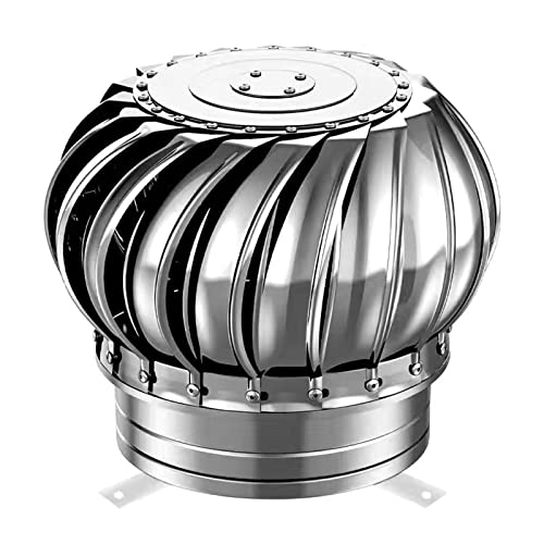 LaYiQimn Chimney Spinner Cowl Rotating Chimney Cowl Cap, 304 Stainless Steel Fireplace Chimney Cover, All Weather & Reinforced & Easy Installation, For Perfect Insulation Vent Cover