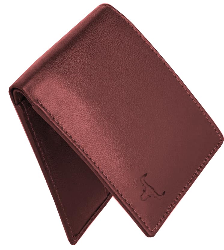 Image of WILD NAPA RFID Protected Brown Genuine Leather Wallets for Men (Brown)