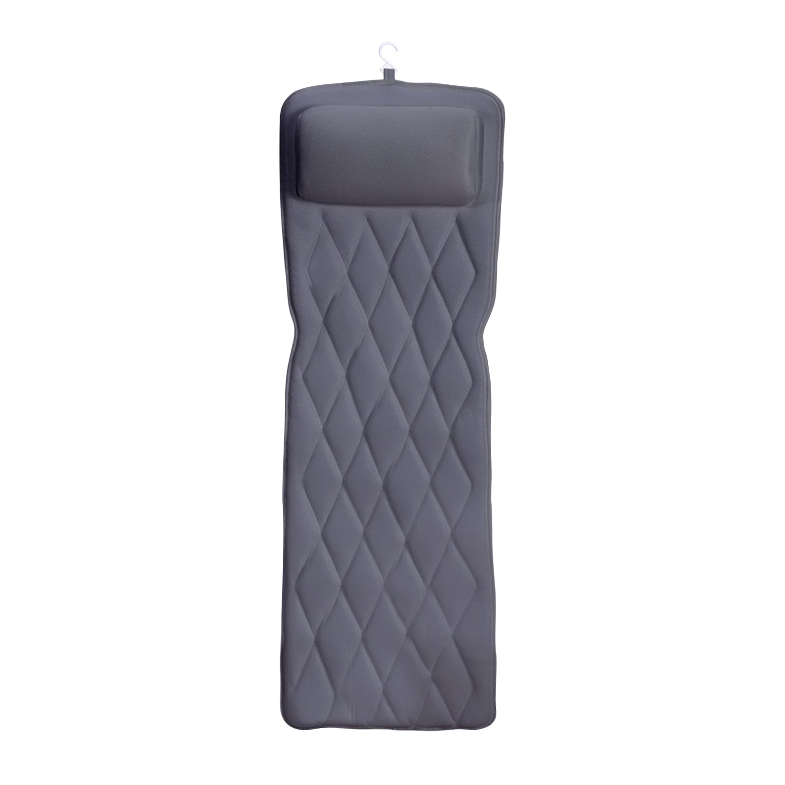 Coussin de bain pour tout le corps, épais et luxueux, avec coussin respirant, coussin de bain avec 13 ventouses, accessoires de spa confortable, relaxation, gris B