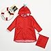 QinMM Chubasquero Poncho Impermeable para Niño Niña Bebé con Capucha Cartoon Dinosaurios...