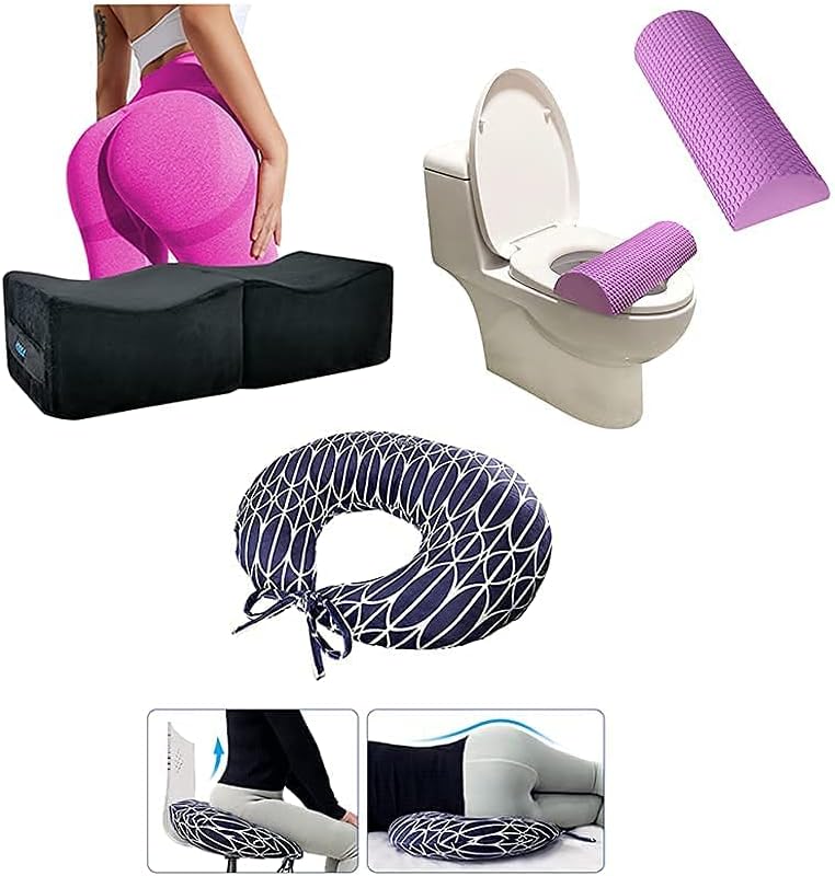 BBL Pillow After Surgery Recovery Kits for Sleeping Sitting Toilet Foam Lifting Cushion/ Brazilian Butt Lift Pillow Post Surgery Recovery for Sitting Sleeping Driving Booty Butt Pillow for Woman Lumba : Health & Household