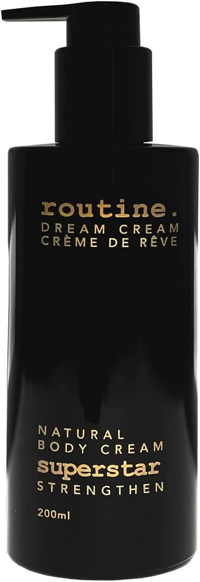 Routine Body Lotion for Women & Men 200 ml | Hand Cream for Dry Skin | Smoothing Body Cream for Balancing Skin | Travel Size Scented Lotion with Pump - Superstar Strengthening Dream Cream