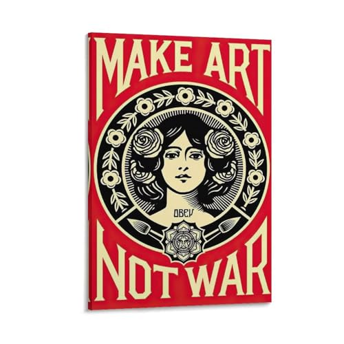 Make Art Not War Canvas Poster 16x24