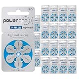 60 Powerone Hearing Aid Batteries No Mercury Size-675, 2 Pack (Batteries)