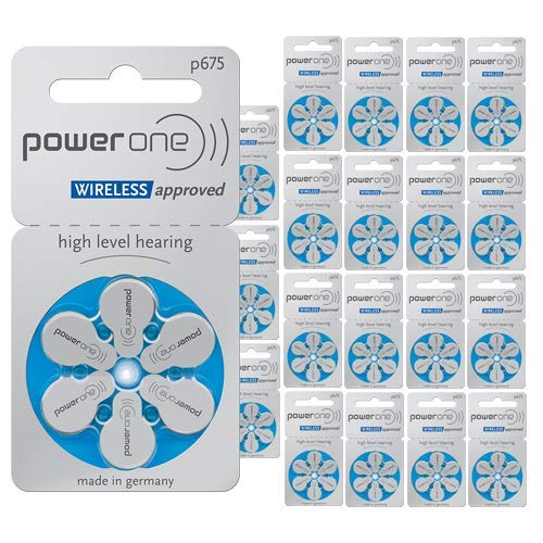 60 Powerone Hearing Aid Batteries No Mercury Size-675, 2 Pack (Batteries) #TOP30