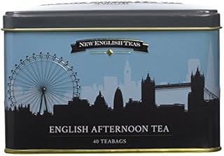 New English Teas London Skyline Tin Afternoon Teabags, 40-Count