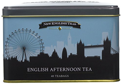 New English Teas London Souvenirs Skyline Tea Caddy with 40 English Afternoon Teabags