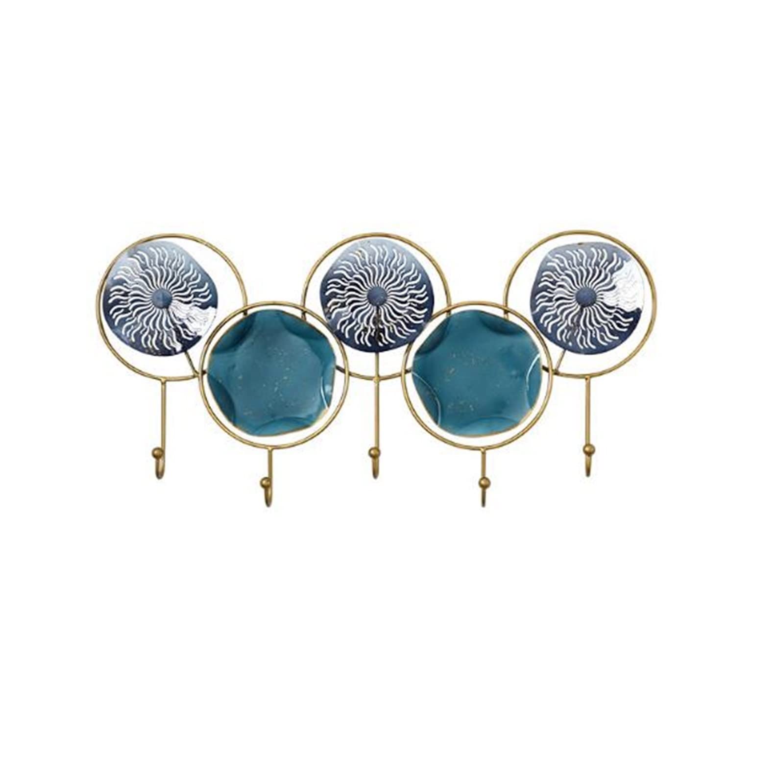 asdchZen Coat Hooks Coat Rack Wall Mount Coat Rack Wall Mounted, 5 Wall Hooks Heavy Duty Gold Metal Hanger, Coat Hooks For Key, Towel, Bags, Cup, Hat Coat Hat Rack Coat Hook