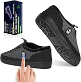 BIAL 5V Rechargeable Heated Slippers, Winter Heated Cozy Foot Warmers for Cold Weather & Camping, Warm Shoes for Men Women with Cold Feet