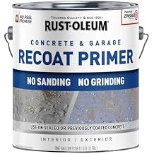 Rust-Oleum 338806 Concrete & Garage Floor Recoat Primer, Gallon, Gray