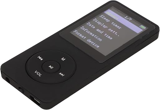 Digital Music Player Ultra Thin 1.8 Inch LCD MP4 MP3 Player with Accessories Portable Music Player Sound Player for Entertainment Study Outdoor Gym Workout (Black)