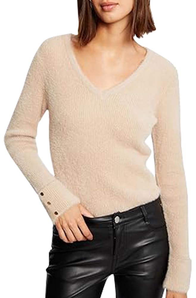Morgan Woman 212-MOOVE Sweater, Ivory, S