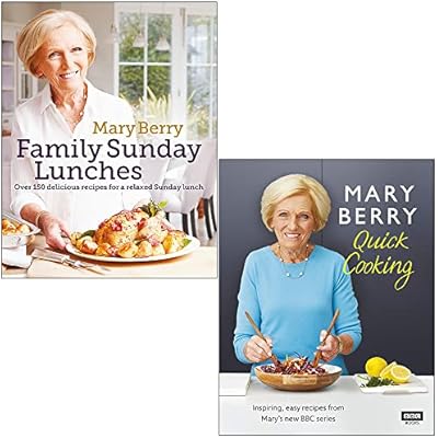 Mary Berry's Family Sunday Lunches & Mary Berry&rsquo;s Quick Cooking 2 Books Collection Set