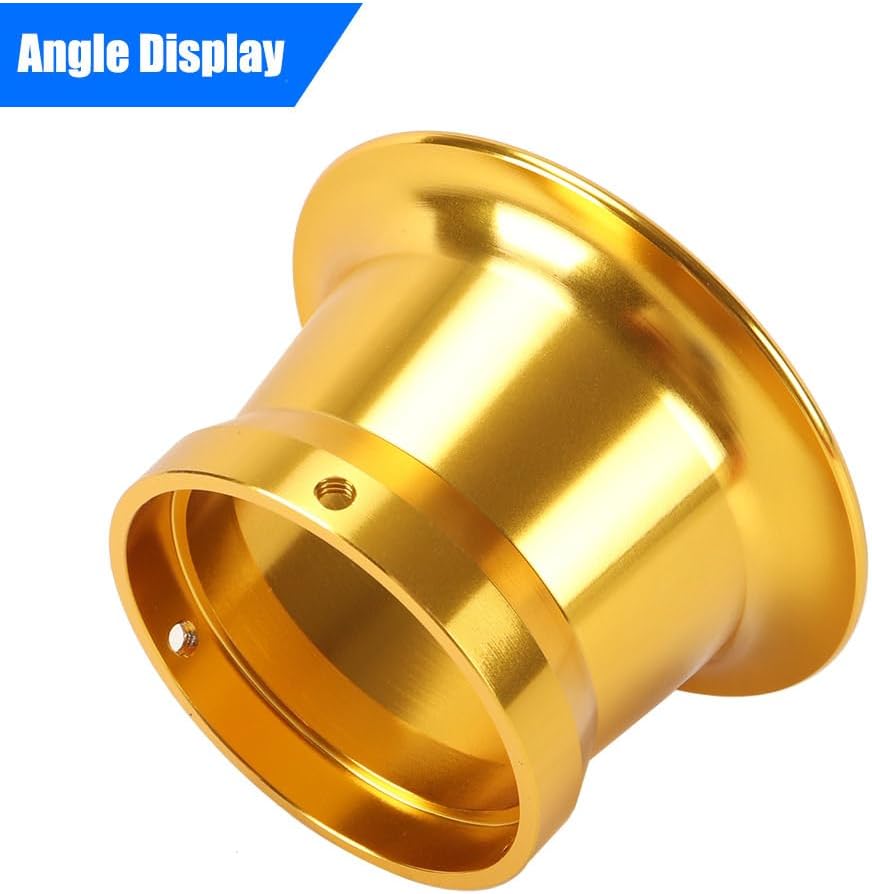 PWK Intake Wind Horn Cup 50mm 1.97" Modified Carburetor Air Filter Interface Stack Air Cleaner Wind Cup for PWK 21-24-26-28-30mm Carb for Yamaha Kawasaki ATV Moped Go Kart Dirt Bike Gold