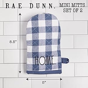 Rae Dunn Mini Oven Mitts Heat Resistant, Quilted Cooking Gloves for Cooking, Grilling, Baking, Kitchen Décor, Home Essentials Rae Dunn Mini Oven Mitts Heat Resistant Quilted Cooking Gloves for Cooking Grilling Baking Kitchen Decor Home Essentials