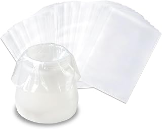 KOTESLLOE Paint Sprayer Parts, 100 Pcs Paint Sprayer Bags, 7.8'' X 11.8'' Sprayer Cup Liners, Transparent Spray Gun Cup Canister Liners for Wagner Paint Sprayer