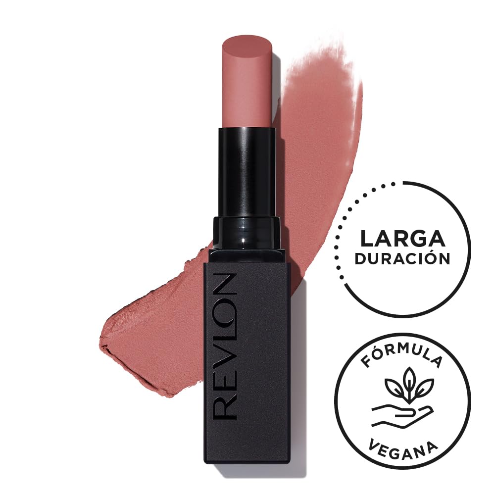 REVLON ColorStay Suede Ink, Barra de Labios Mate de Larga Duración con Fórmula No-Transfer, Enriquecido con Vitamina E, Hasta 8H de Cobertura Total, Tono 001 Gut Instinct 2,55g