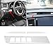 Senzeal ABS Car Interior Central Dashboard Console Cover Trim Frame for Toyota Highlander 2015 2016 2017 2018 2019 3PCS