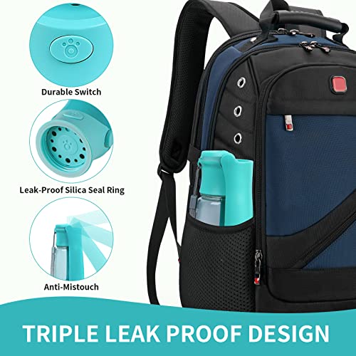 Longyueyc Portable Dog Water Bottle With Drinking Feeder, Leak Proof Dog Water Bottle Dispenser For Pets Outdoor Hiking, Walking, Travel, Food Grade Plastic (19Oz Blue) #TOP1