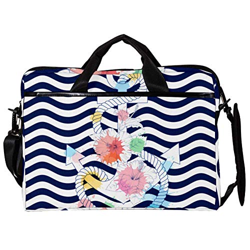 Ancre avec Fleurs d'hibiscus Housse PC 14-15" - Coque Motif Floral