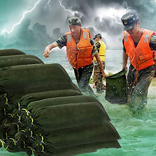 lossomly Sandbags Flood Defence, Sandbags For Flooding, Thickened Canvas Sandbags Empty With Drawstring Closure Ties honest