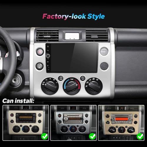 Radio para Toyota FJ Cruiser 2007-2014 con pantalla táctil 9 pulg miniatura 3