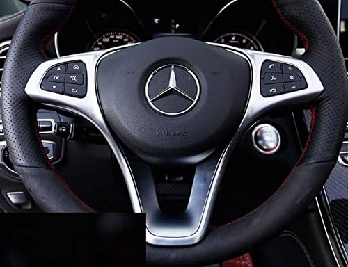Eppar® New Decorative Steering Wheel Cover 1PC for Mercedes Benz GLC Class 2015-2017 GLC220 CLC250 (Silver)
